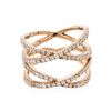 Image 4 : 14KT Rose Gold 0.97ctw Diamond Ring