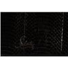 Image 7 : Authentic Christian Louboutin Black Python Clutch Bag