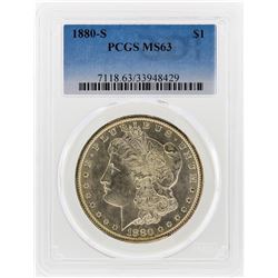 1880-S $1 Morgan Silver Dollar PCGS Graded MS63