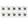 Image 1 : Set of (10) Silver Baber Quarters