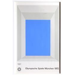 Josef Albers, Olympische Spielen Muenchen, Silkscreen Poster