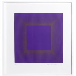 Richard Anuszkiewicz, Midnight (Purple with Silver), Etching