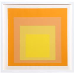 Josef Albers, Interaction of Color: Homage to the Square (Yellow), Silkscreen