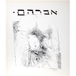 Leonard Baskin, Abraham, Lithograph