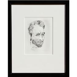 Salvador Dali, Van Gogh, Etching