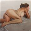 Image 1 : Mickey Frome, Nude in Prone, Oil Painting