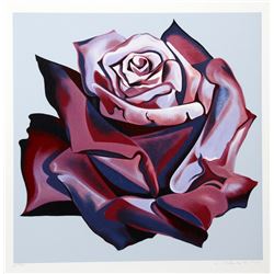 Lowell Blair Nesbitt, Red Rose, Serigraph