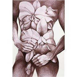 Lowell Blair Nesbitt, Male Nude 1, Lithograph