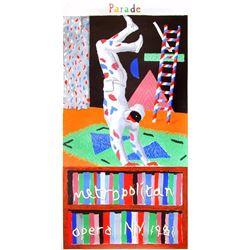 David Hockney, Parade, Metropolitan Opera, Screenprint Poster