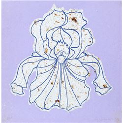 Lowell Blair Nesbitt, Purple Iris, Intaglio Etching