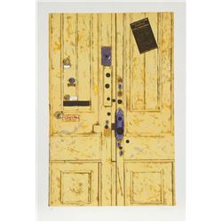 Burhan Cahit Dogancay, Yellow Door, Lithograph