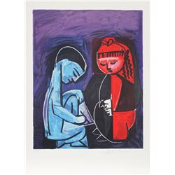 Pablo Picasso, Deux Enfants Claude et Paloma, Lithograph