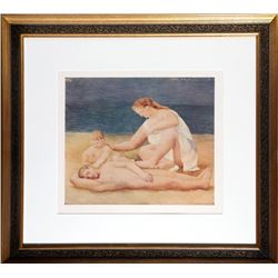 Pablo Picasso, Famille au Bord de la Mer, Lithograph