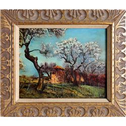 Corinne, Spring Landscape, Oil Painting