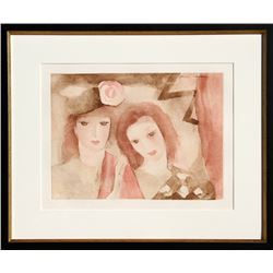 Marie Laurencin, Two Women, Etching