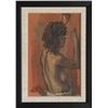 Image 1 : Moses Soyer, Profile of a Nude Woman, Oil Painting