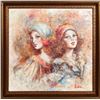 Image 1 : Mary Vickers, Portrait of Two Women, Print on Canvas
