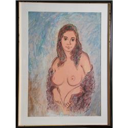Wayne Ensrud, Nude #2, Lithograph