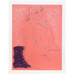 Gregoire Muller, Seated Nude, Screenprint