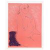 Image 1 : Gregoire Muller, Seated Nude, Screenprint
