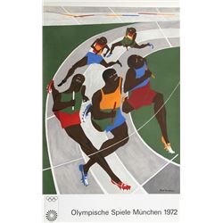 Jacob Lawrence, Olympische Spiele Muenchen, The Runners, Poster