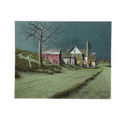 Wayne Cooper, Roadside Groceries, Lithograph