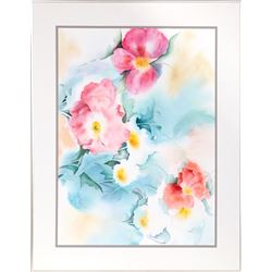 Philamonia Clarke, Floral Composition, Watercolor Painting