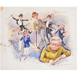Marshall Goodman, Bing Crosby, Watercolor Painting