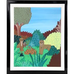 Paul Boureau, The Couple, Oil Painting