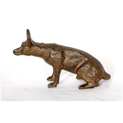 Dog - German Shepherd, Bronze Sculpture