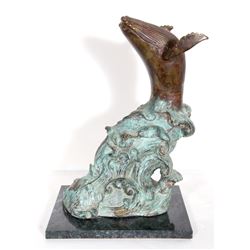 Humpback Whale, Bronze Sculpture