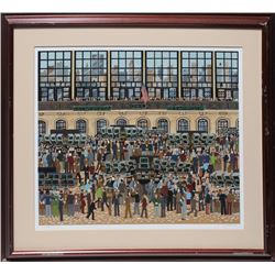 Jane Wooster Scott, New York Stock Market, Serigraph