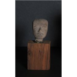 Pre-Columbian Artifact, Teotihuacan Figure Head - 1, Carved Stone