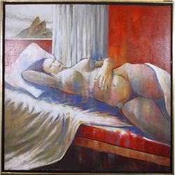Benjamin Silva, Nude at Rest II, Painting