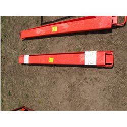 Pair of 6ft fork extensions for skidloader -New