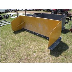 8ft snowpusher for skidloader -New