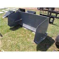 6ft snowpusher for skidloader -New