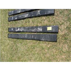 Pair of 6ft fork extensions for skidloader -New