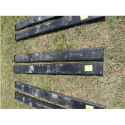 Pair of 6ft fork extensions for skidloader -New