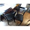 Image 1 : 22 Black Padded Ladderback Dining Chairs - 22 Times the Money