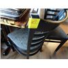 Image 2 : 22 Black Padded Ladderback Dining Chairs - 22 Times the Money