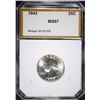 Image 1 : 1943 WASHINGTON QUARTER, PCI SUPERB BU+