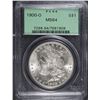 Image 1 : 1900-O MORGAN SILVER DOLLAR, PCGS MS-64  GREEN LABEL