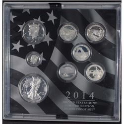 2014 US Mint Limited Edition SILVER Proof Set - 8 Silver Coins