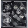Image 1 : 2014 US Mint Limited Edition SILVER Proof Set - 8 Silver Coins