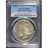 Image 1 : 1921 PEACE SILVER DOLLAR, PCGS MS-64  KEY DATE!