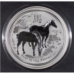 2014 Australian 1 Kilo= (32.15 oz) Silver Year of the Horse Perth Mint .999 fine