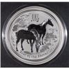 Image 1 : 2014 Australian 1 Kilo= (32.15 oz) Silver Year of the Horse Perth Mint .999 fine