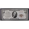 Image 1 : 1929 $10.00 TYL NATIONAL CURRENCY FARMERS NB OF BLOOMSBURG AU VERY SCARCE BANK