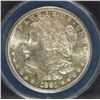 Image 2 : 1881-S MORGAN SILVER DOLLAR, ANACS  MS-62